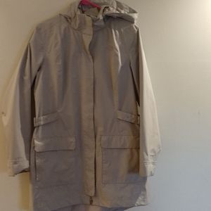 Women's large North face hooded trench coat